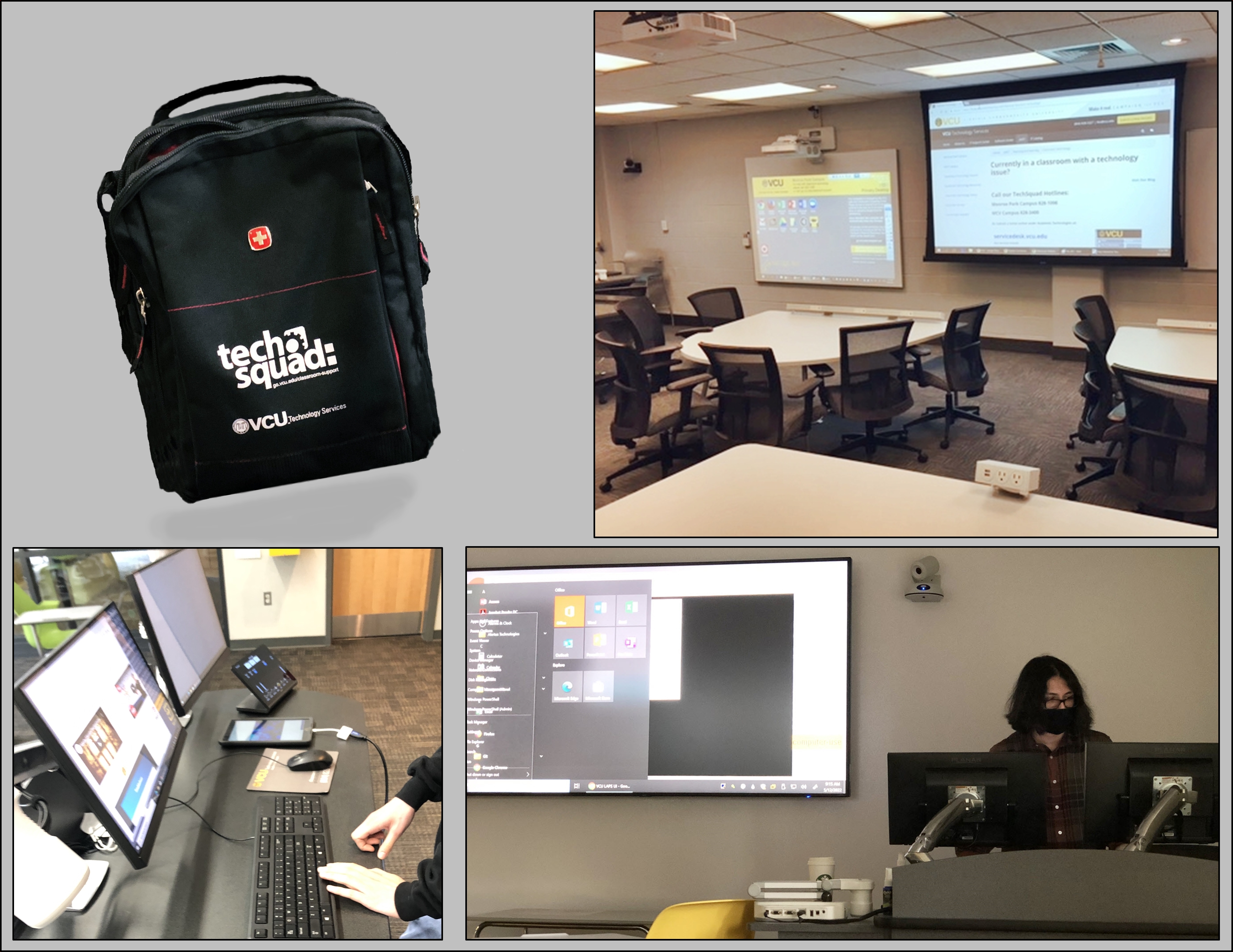 images of VCU classroom technologies