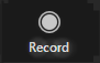 Zoom icon for recording a meeting