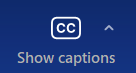 zoom toolbar captions icon