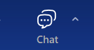 zoom toolbar - chat icon
